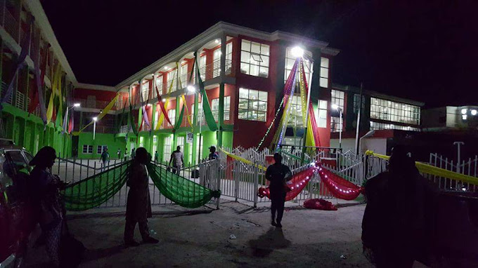 Halibiz Mall lit up at night — Vickyelegant location